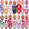 2 Pcs/Set Animal Pajamas Suit For 43 Cm Born Baby Reborn Doll Clothes Accessories 18 Inch Doll Girls Toys Our Generation Nenuco