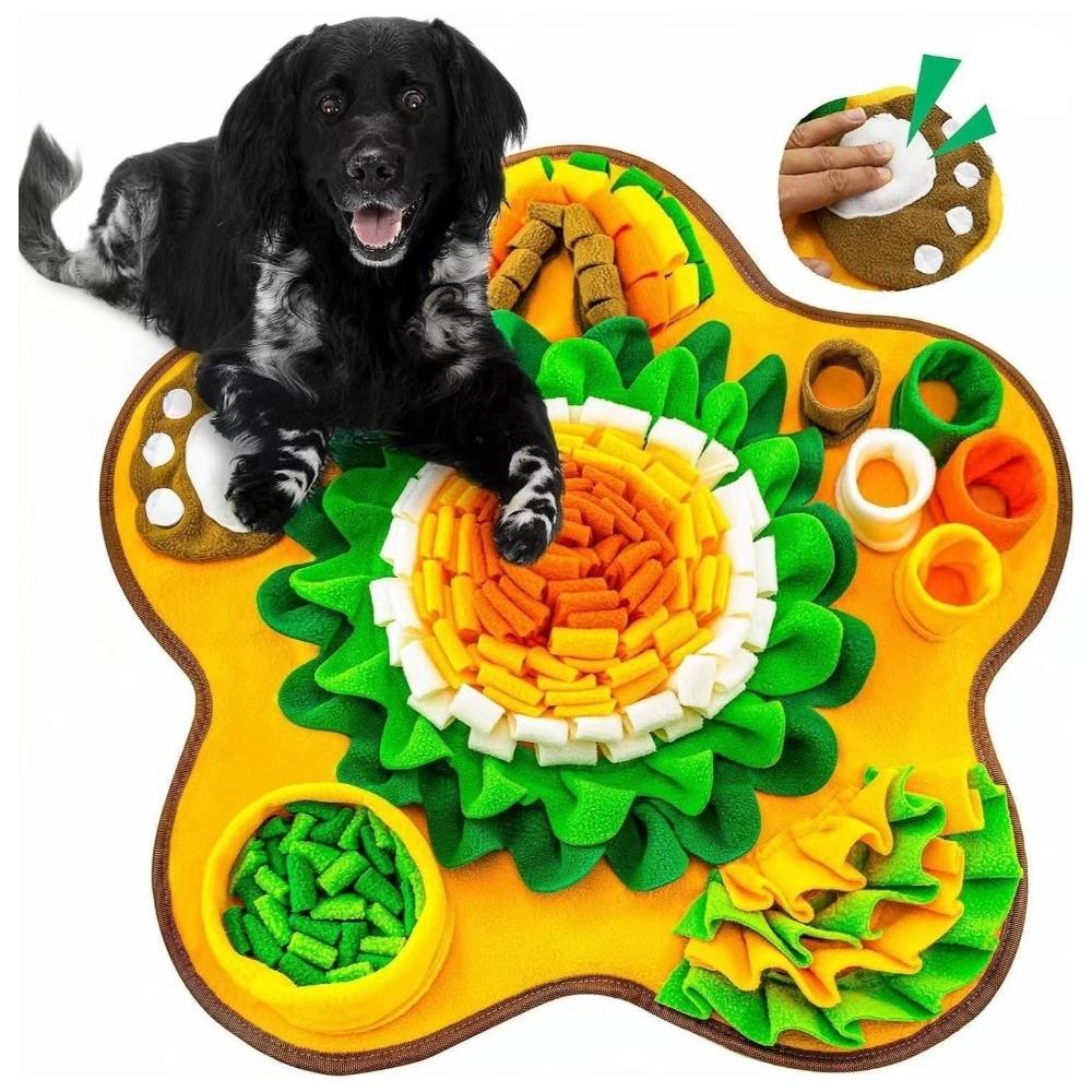 Pet Feeding Toy Slow Eating Polyester Puppy Sniff Mat Durable Large Size Pet Scent Pad Food Dispensing for Dog Training