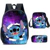 New animation cartoon stitc three-piece schoolbag, primary and secondary school backpack, backpack