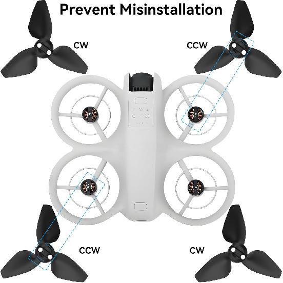 Propellers for DJI Neo Blades - 8PCS Props Quick Replacement Spare Part 2016S Low Noise Wings for DJI Neo Drone Accessories