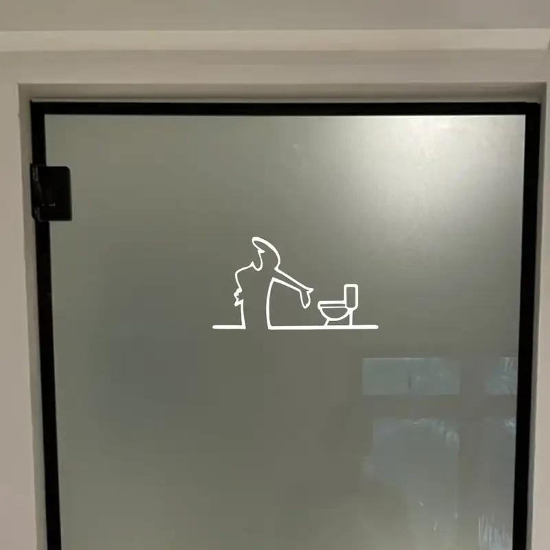 Наклейка на автомобиль в стиле минималистичного линейного искусства, на бампер и окно, на дверь, на стену, с дизайном мультяшного персонажа, украшение для дома, автомобиля