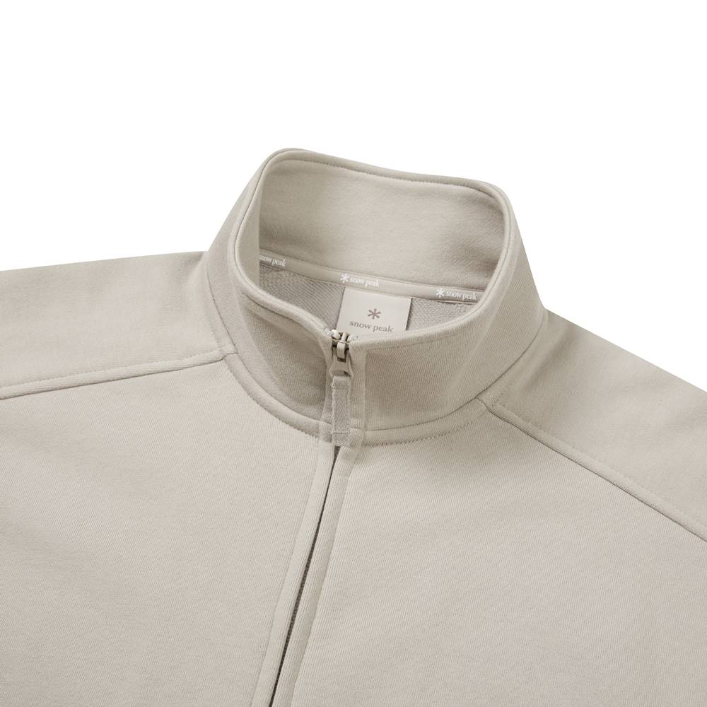 [Snowpeak] Women's Stand Neck Zip-up Light Beige (S24FWFFJ61)