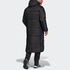 adidas Длинная ветрозащитная теплая хлопковая куртка с капюшоном, мужская верхняя одежда, черная DZ1436