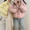 Женская куртка-пуховик с капюшоном цвета конфет, зимняя мода 2024 года, с маленьким карманом, белая утиная пуховая утепленная куртка