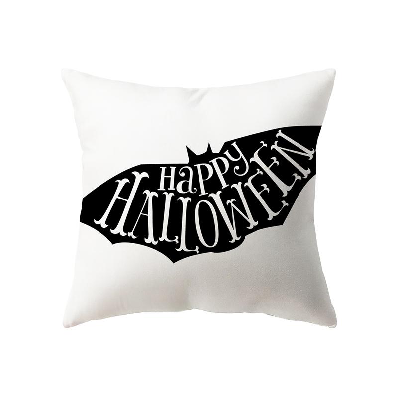 Наволочка с принтом в виде букв на тему Хэллоуина, подушка для дивана, праздничный подарок, украшение для вечеринки, домашний декор