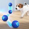 Мяч для прыжков со светодиодной подсветкой для домашних животных, снятие скуки и стресса, умная интерактивная игрушка для кошек и собак, перезаряжаемая через USB, электрическая, автоматическая, движущаяся, встряхивающая