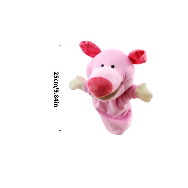 Набор пальчиковых кукол-животных для интерактивного рассказывания историй с волком, кроликом, обезьяной и крокодилом