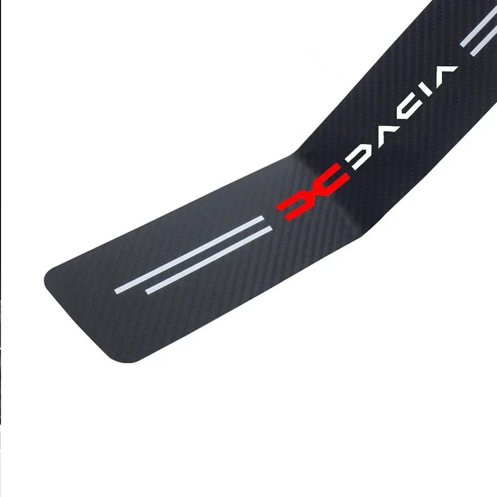 1Pc Car Rear Door Trunk Bumper Guard Protector Sticker for DACIA Spring Logan Duster Sandero Lodgy Bigster Stepway Dokker Jogger