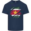 Torn Suriname Flag Suriname Day Football Unisexs Light Cotton TShirt