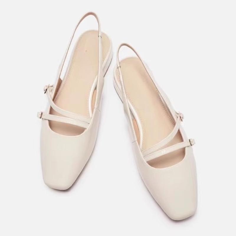 Мода 2025 Лето Новые Женские Сандалии Элегантные Мюли с Закрытым Носком Однотонные Удобные Женские Сандалии Роскошные Сандалии