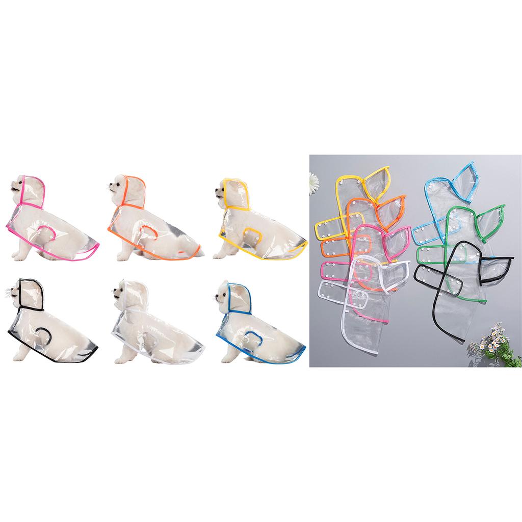 Прозрачные дождевики для собак, подходящие для больших, средних и маленьких собак, ветро- и водонепроницаемая одежда для щенков