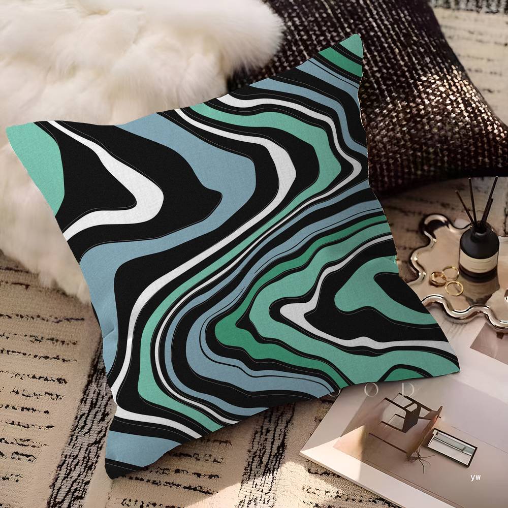 Strata Liquid Pillowcases Home Bedding Decorative Pillow Cover Wedding Super Soft Pillow Case