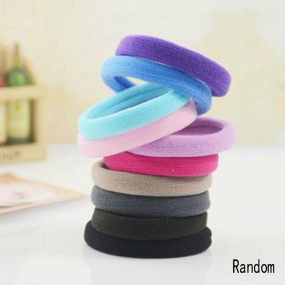 10 шт. Милые аксессуары Женские резинки для волос Конфетного цвета Держатель для хвостика Повязка на голову