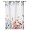 Tropical Plants Flowers Butterfly Curtains for Bedroom Living Room Window Curtain Treatments Blinds Kitchen Home Decor Drapes