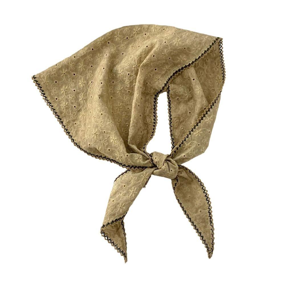 Soft Triangle Hair Head Cotton Silk Scarf Fashion Women Head Scarf Summer