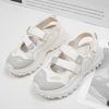 Thick-soled Hollow Bag Head Sandals Women's Summer Velcro Sports Sandals Ugly Cute Mary Jane Beach Shoes Conch Shoes