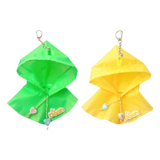 10/15 см хлопковый плащ для куклы, регулируемый шнурок, дождевик-пончо, желтый, зеленый, мягкая кукла, ткань, дождевики, одежда, хлопковая кукла, подарок для любителей