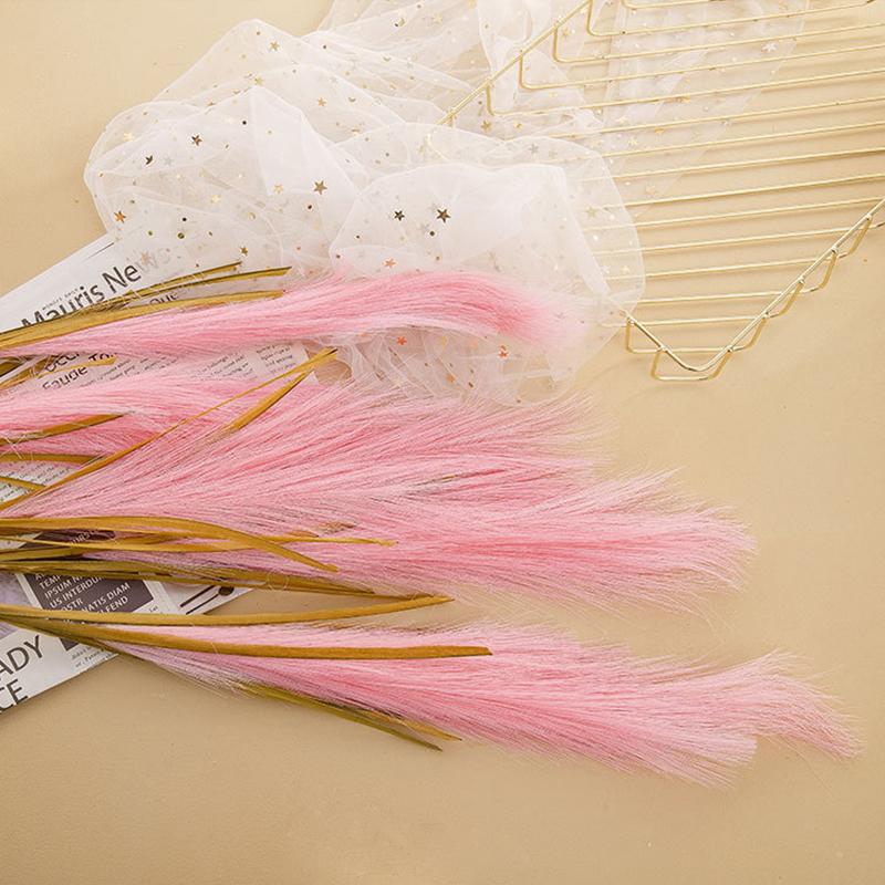 Искусственные цветы Зеленые растения Украшения Ремесла Тростник Трава Ins Ветер Свадьба Креатив