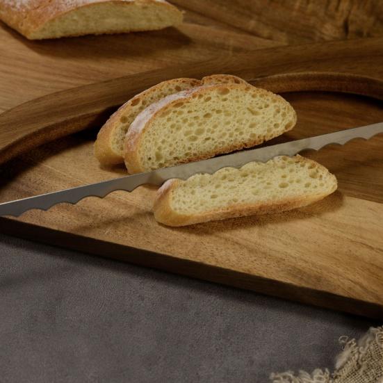 Хлеборезка с зубчатым лезвием из нержавеющей стали, деревянной ручкой, лучковая пила для хлеба, домашнего хлеба на закваске, рогалики, пищевая скрипичная лучковая пила для хлеба