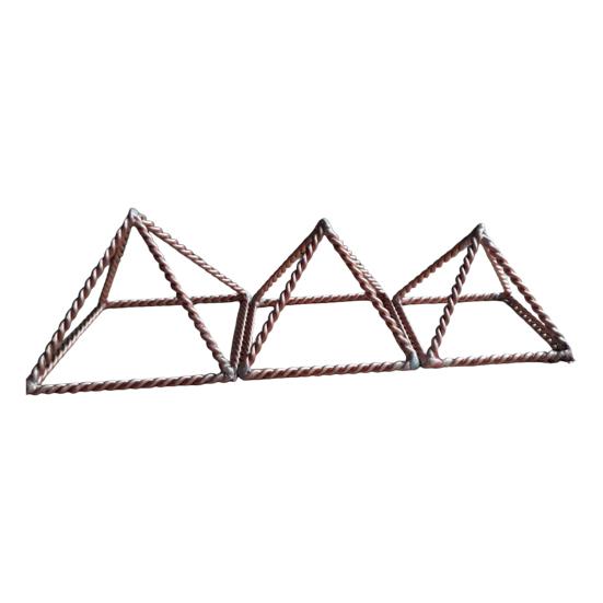 Металлическая проволока Энергетическая Пирамида Украшение Куб Мощности 188 МГц Тензор Стиль