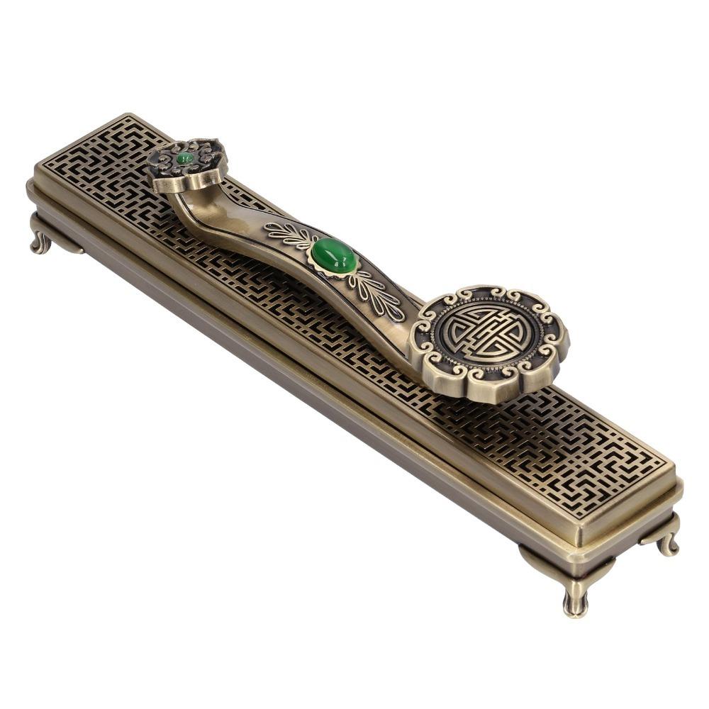 Antique retro style Incense Box Ruyi appearance Stick Incense Holder  Sandalwood burning