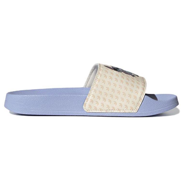 Adidas Disney X  Originals Adilette Series Comfortable Non-Slip Rubber Sole Durable Slide Sandals Unisex Footwear Blue HQ6373