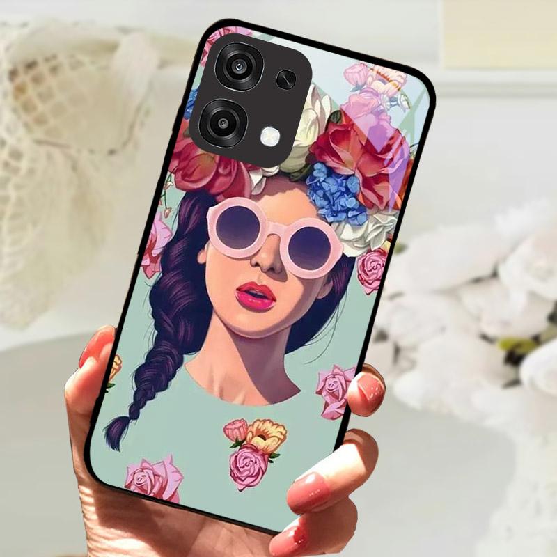 Для Oppo A6 A 6 Pro F31 5G CPH2781 Чехол Модная Расписная Крышка из Закаленного Стекла Для Телефона OPPO A6Pro Fundas Защитный Чехол Coque