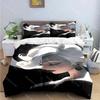 Черно-белые комплекты постельного белья с принтом, набор постельных принадлежностей, пододеяльник, комплект одеял, комплект постельного белья, роскошный подарок, модный, новый, женщина-сексуальный