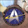 Круглый ковер с логотипом Star Trek, декоративный ковер для гостиной, дверной коврик, коврик для ванной, сувенир, украшение дома, ковры для гостиной