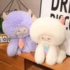 Tie Snow Bow Monster Plush Toy Animal Stuffed Doll Decoration Kids Cute Gift
