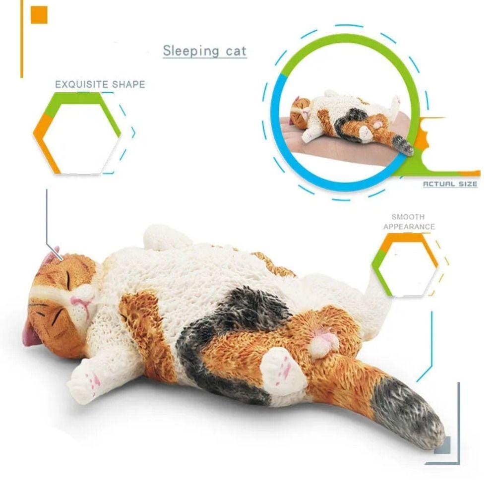 Cute Pet Cat Figures PVC Kids Toy Party Decoration Cat Animal Model Gift