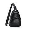 Chest Bag Female Sports Multifunctional Small Backpack Casual Simple Lightweight Retro Male Bag Slanting Shoulder Bag PU Soft Leather Mobile Phone Bag
