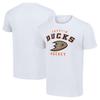 Футболка с основным логотипом Anaheim Ducks Модная мужская и женская Летняя Удобная Уличная одежда С коротким рукавом Дышащая Винтажная футболка