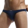 Bikini Size Combed Stretch Solid Color G-Station Men's Low-Rise Briefs, M, Navy, Cotton, Cotton, Tagless,