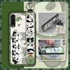 Shockproof Wrist Strap Phone Case For LG Velvet 4G/5G Silicone Soft Case Durable Kickstand Cartoon Lanyard Panda Ring