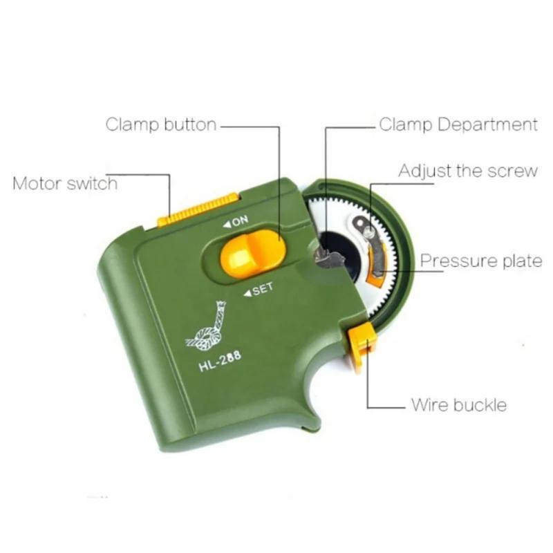 Automatic Fast Fishing Hook Line Winders Outdoor Portables Electric Battery Operated Hook Tiers Tying Tool Machine