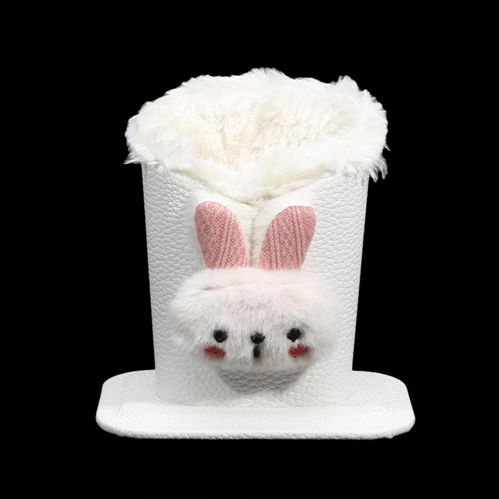 1 шт. Милый плюшевый держатель для очков с подкладкой, органайзер для хранения очков против царапин, современный прочный мультяшный держатель для ручек для офиса, прикроватной тумбочки