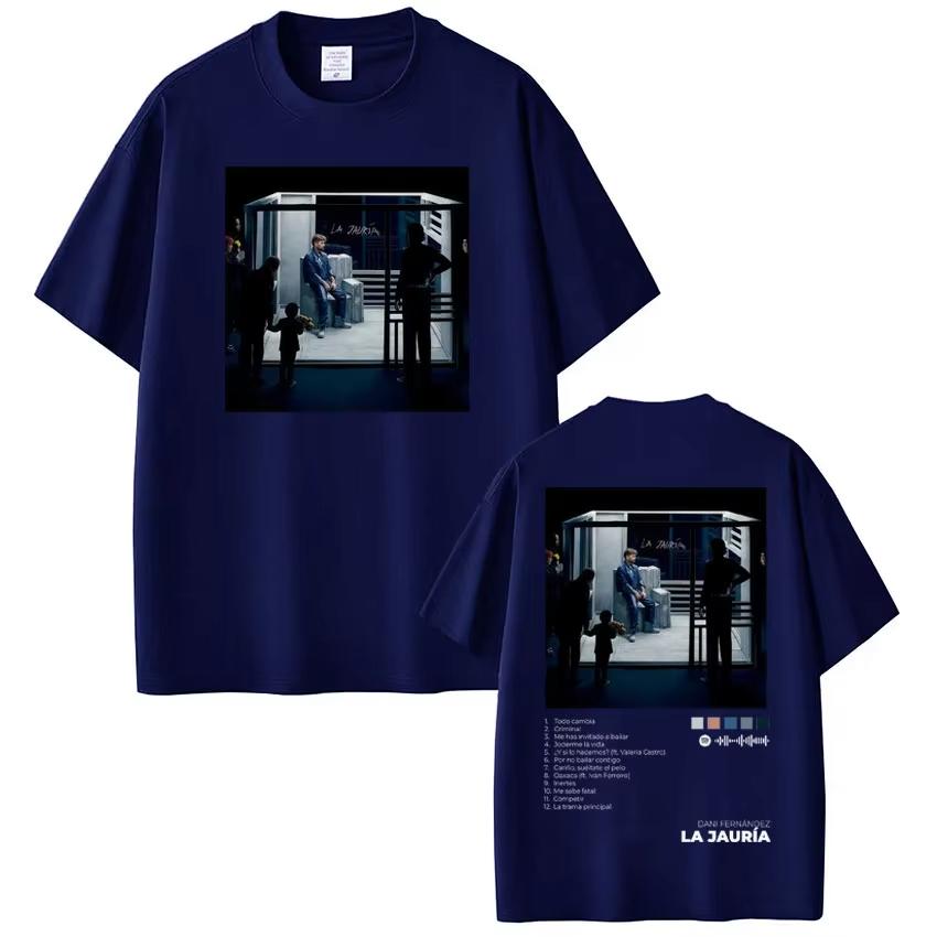 2026 Rapper Dani Fernandez Album Tour Print Tshirt Men Women Vintage Tshirts Summer Shortsleeved Casual Cotton Top Streetwear