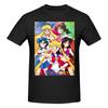 Летняя футболка Sailor Moon 2026 для унисекс, из чистого хлопка, модная уличная одежда, футболка с коротким рукавом, облегающая одежда, подарок