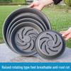 Oushuo Mai Gray-Black Round Flower Pot Trays