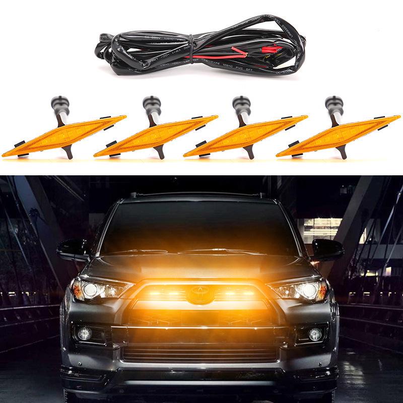 Светодиодный желтый дневной ходовой огонь для модифицированной решетки 4Runner