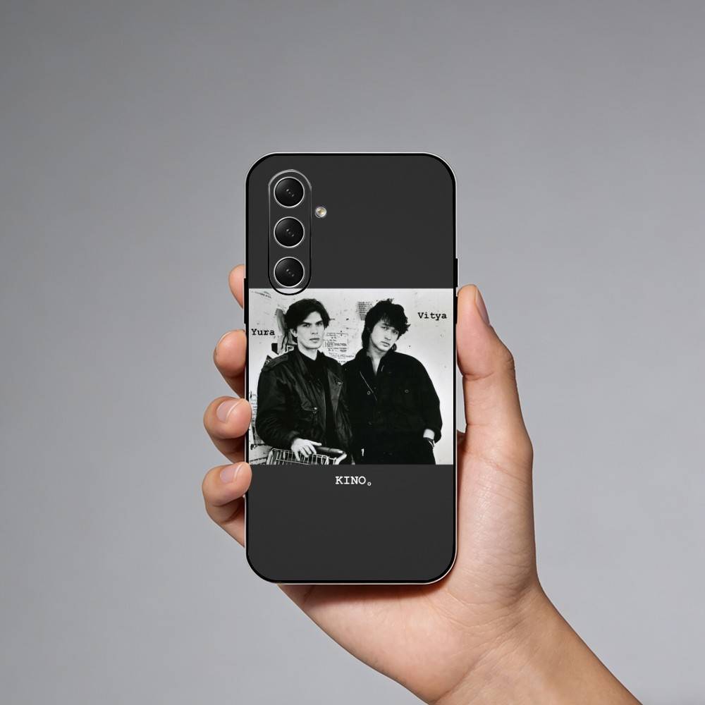 Russia Rock Band Viktor Tsoi Kino Phone Case For Samsung Galaxy A73,A21s,A22,A31,A52,A53,A71,A41Soft Black Shell