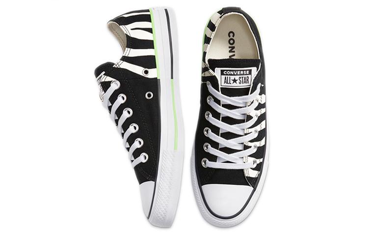 Converse Chuck Taylor All Star 'Черный Зебра Неоновый Зеленый' 167667C