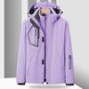 Women's Thick Hiking Jacket Fleece Waterproof Winter Windbreaker Outdoor Warm Camping Jacket Women Windproof Coat