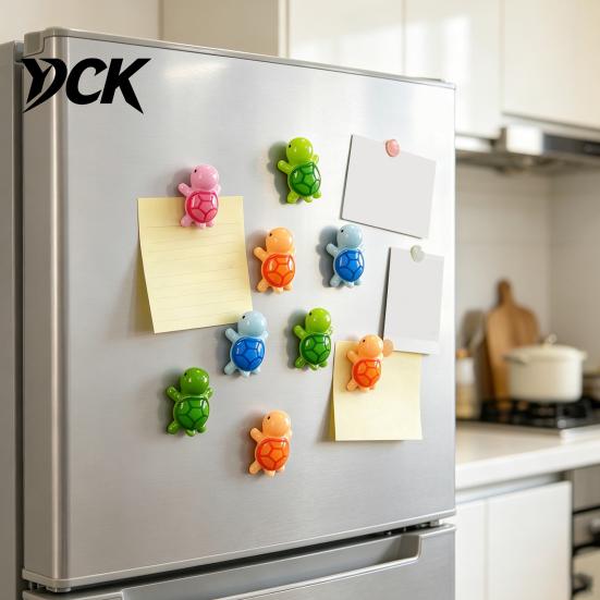 Room Aesthetic Accessories 5Pcs Mini Resin Turtle Refrigerator Magnet, Colorful Tortoise Fridge Decor Home Office Kitchen Locker Decorative