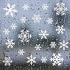 27PCS Vinyl Xmas Decorations Shop Window Gifts Snowflake Snow Decal Static Christmas Sticker