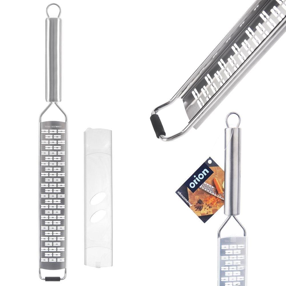 Flat kitchen grater for vegetables, cheese, potatoes, steel, 38 ORION 144810