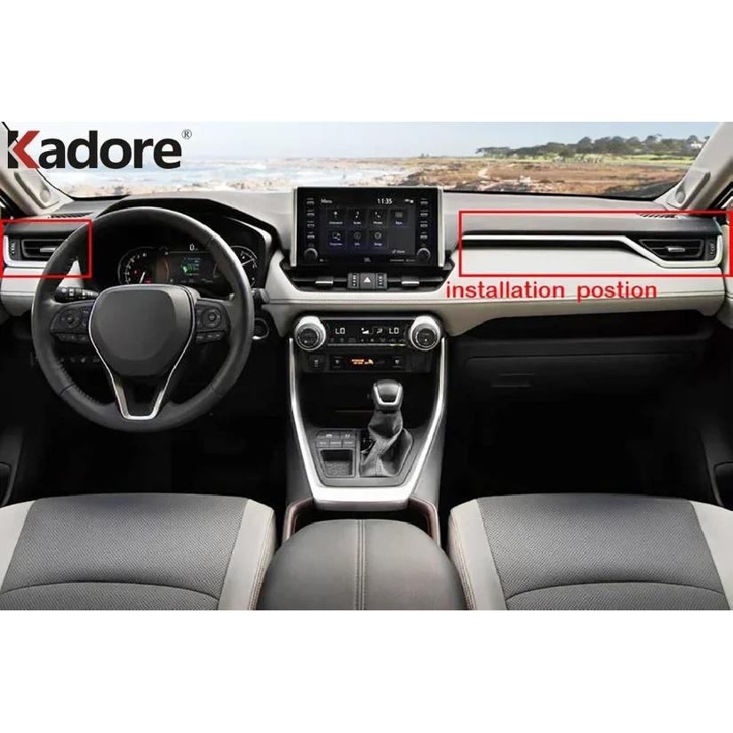 Накладка на вентиляционное отверстие передней панели автомобиля для Toyota RAV4 RAV 4 - 2024, аксессуары для интерьера из углеродного волокна