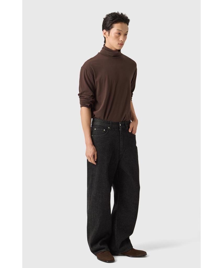 YOUTH Wide Denim Pants - Washed Black