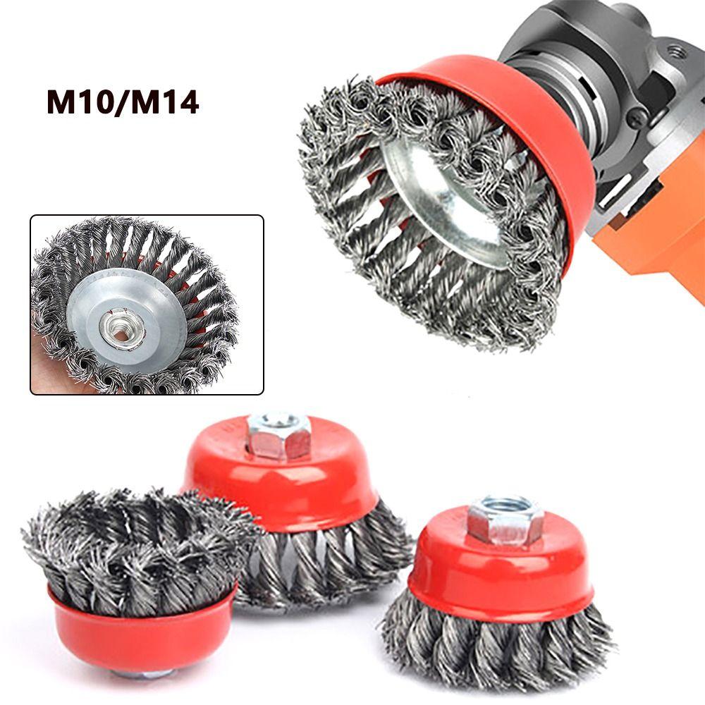 Очистка ржавчины, проволочная щетка для удаления ржавчины, угловая шлифовальная машина, чашка, абразивная щетка, абразивный инструмент